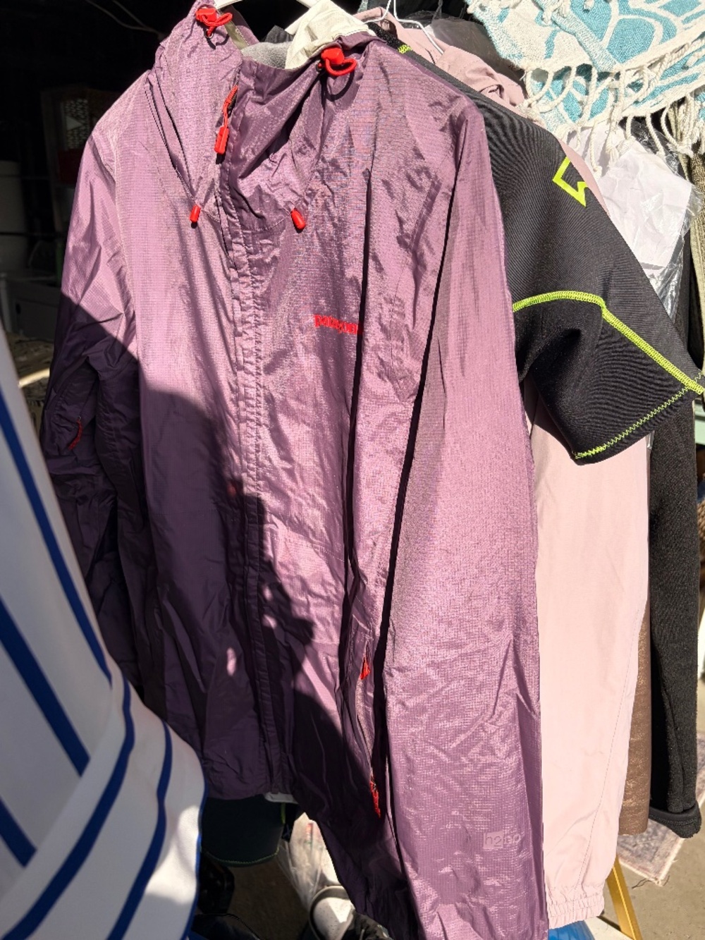 Patagonia purple rain jacket barely used.